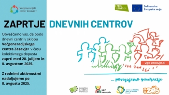 Zaprtje dnevnih centrov VGC Zasavje+