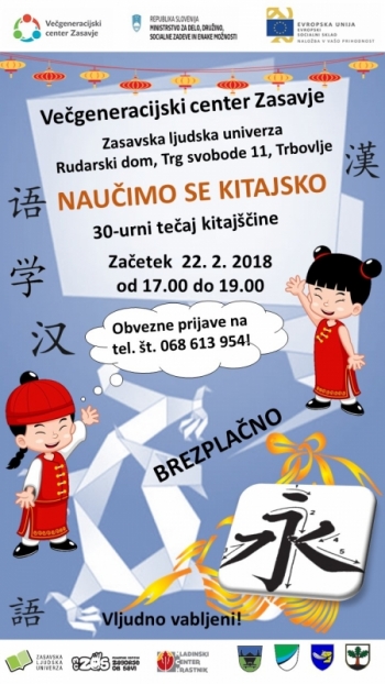 Naučimo se kitajsko - tečaj